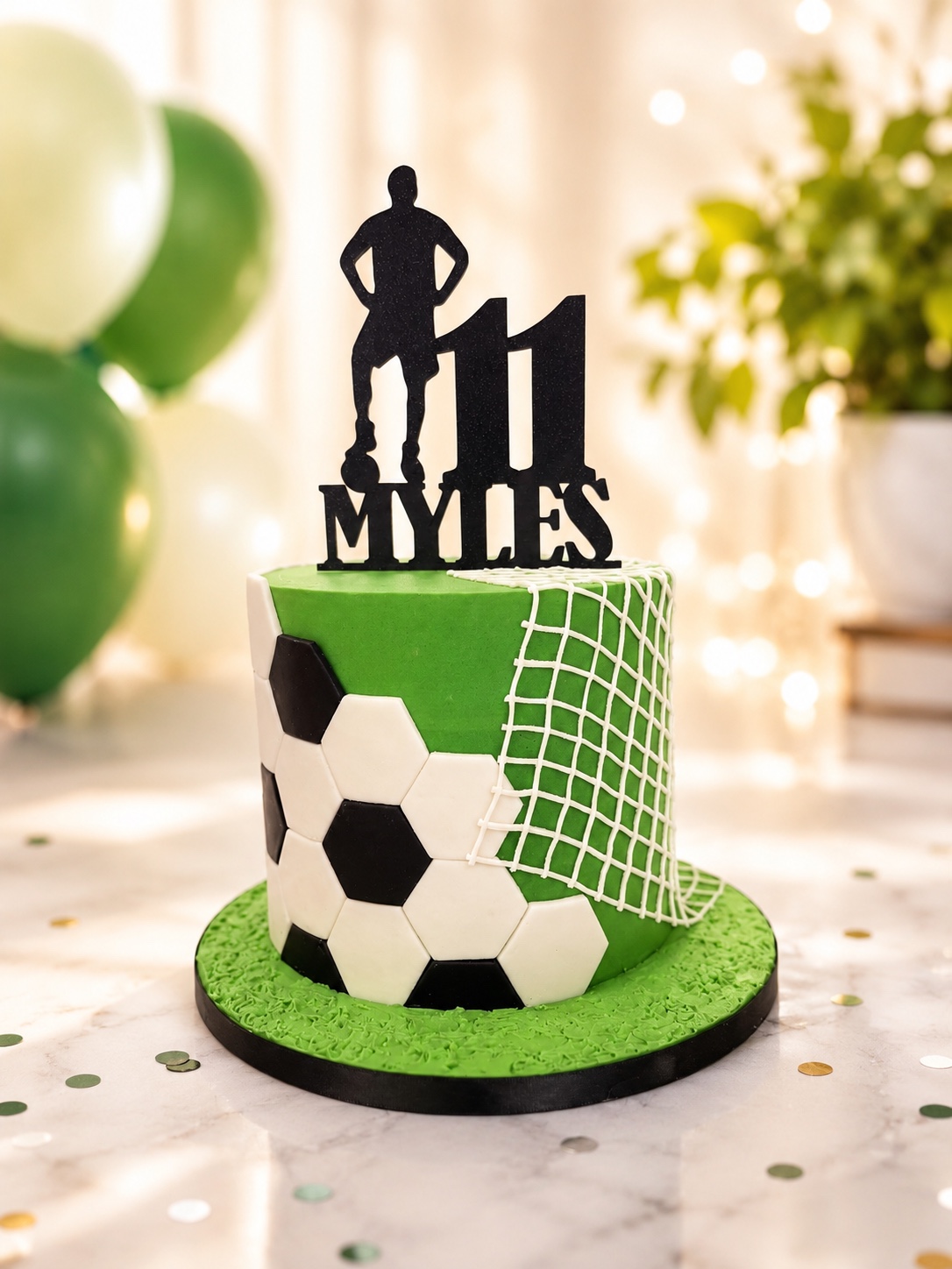 Soccer Birthday Cake by Sweet Mischief JA
