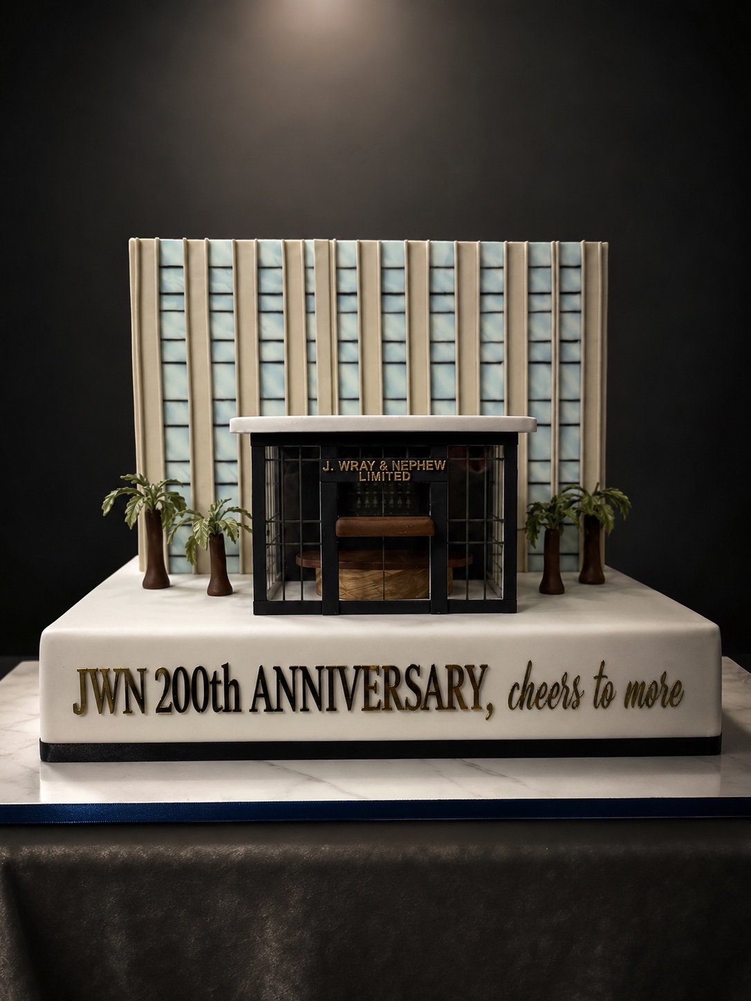 J Wray and Nephew headquarters corporate cake by Sweet Mischief JA