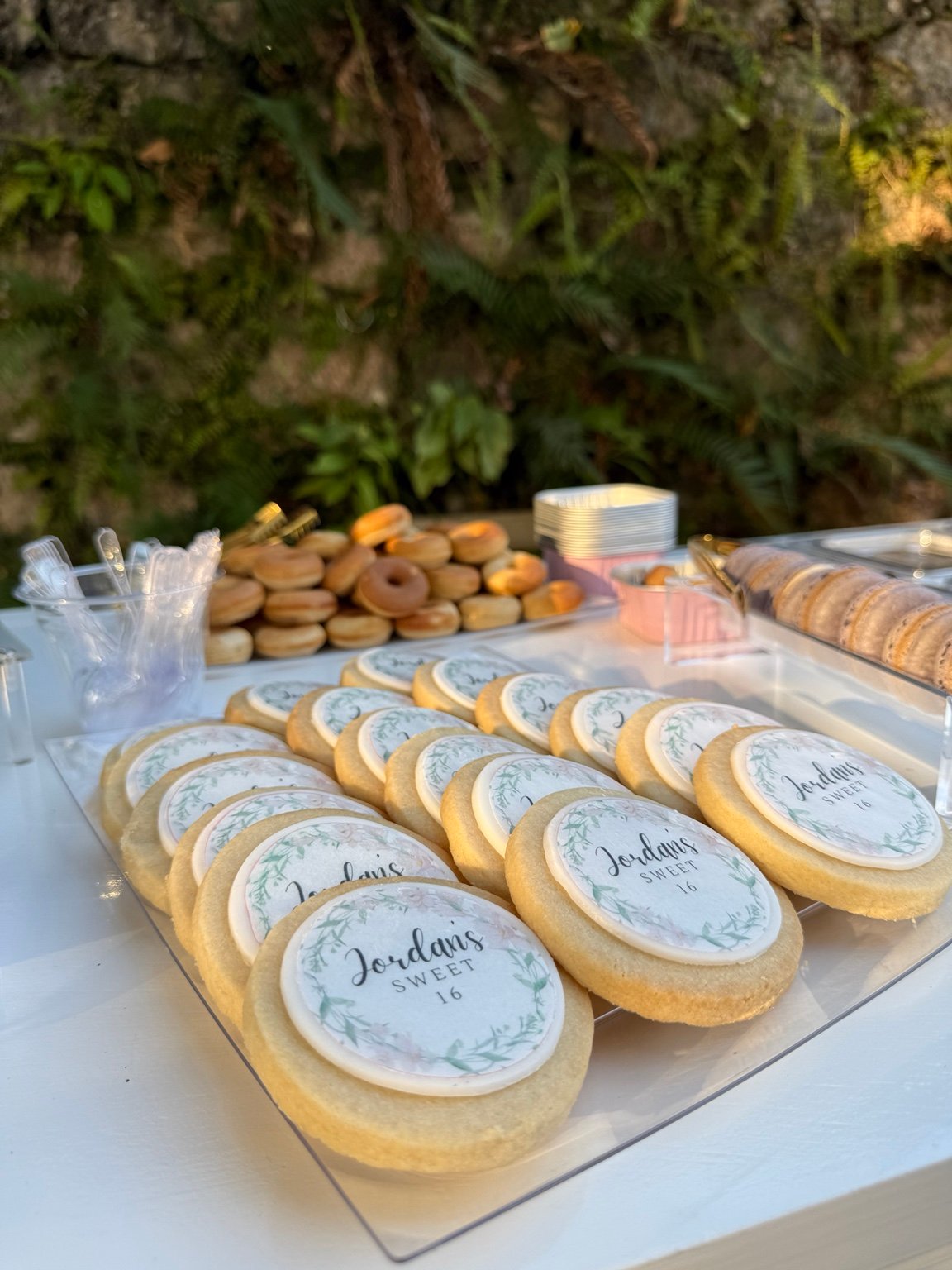 Custom sugar cookies for dessert cart and dessert table in Jamaica