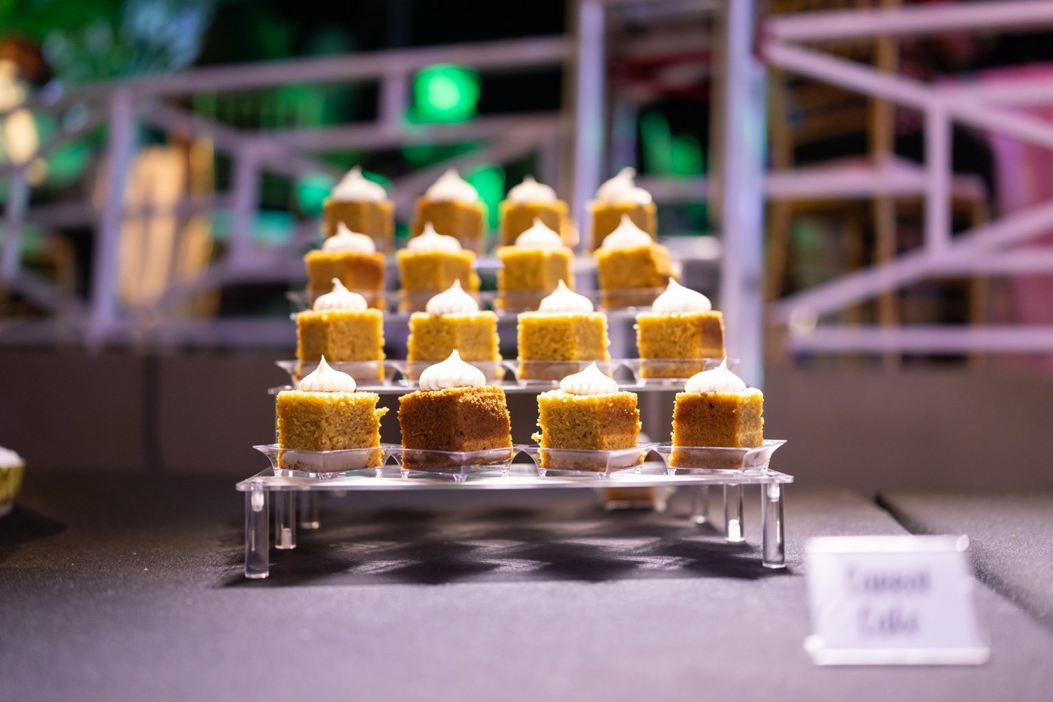 Mini cake bites and cupcakes for dessert displays in Jamaica