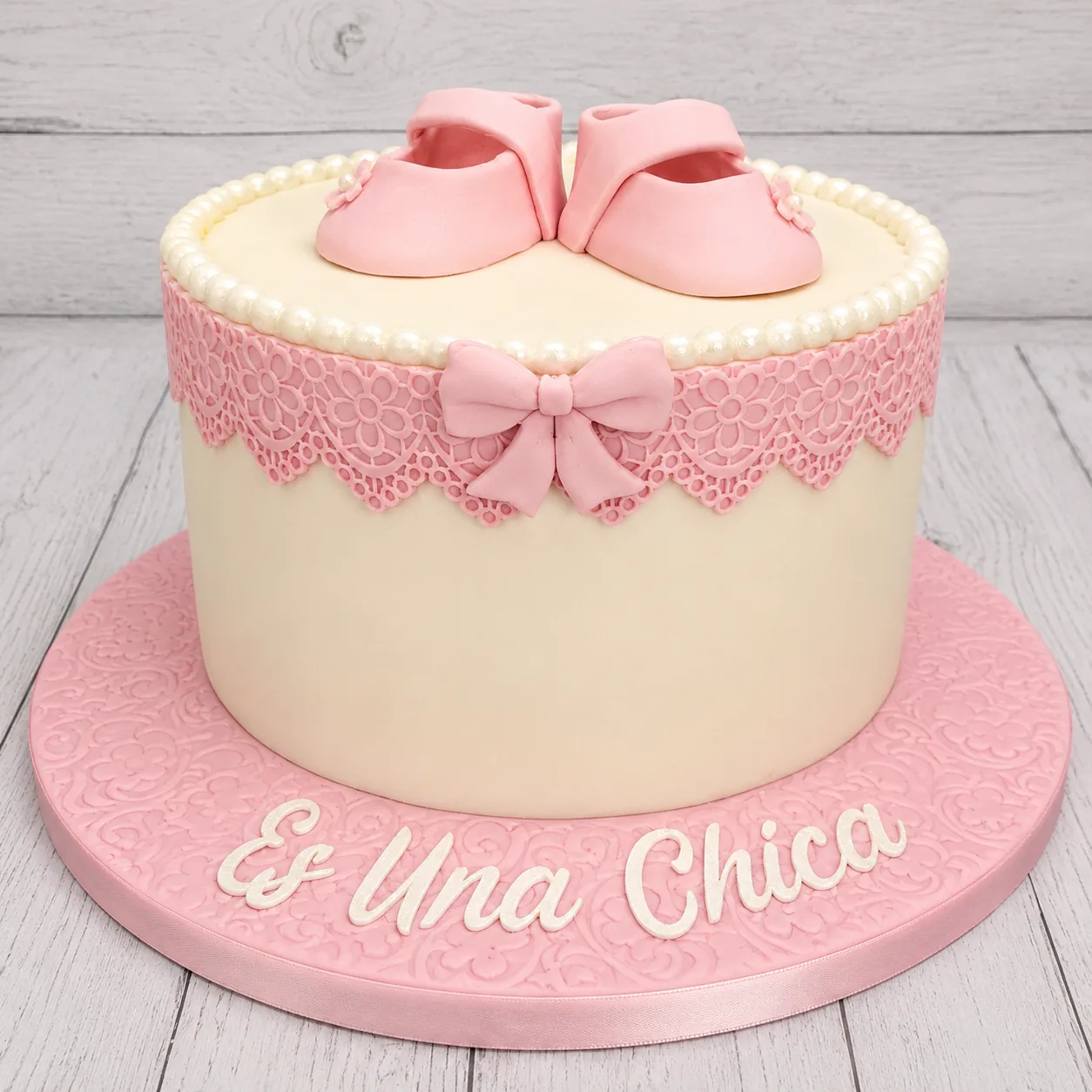 First Birthday Celebration Cake — baby shower cake by Sweet Mischief JA in Kingston, Jamaica