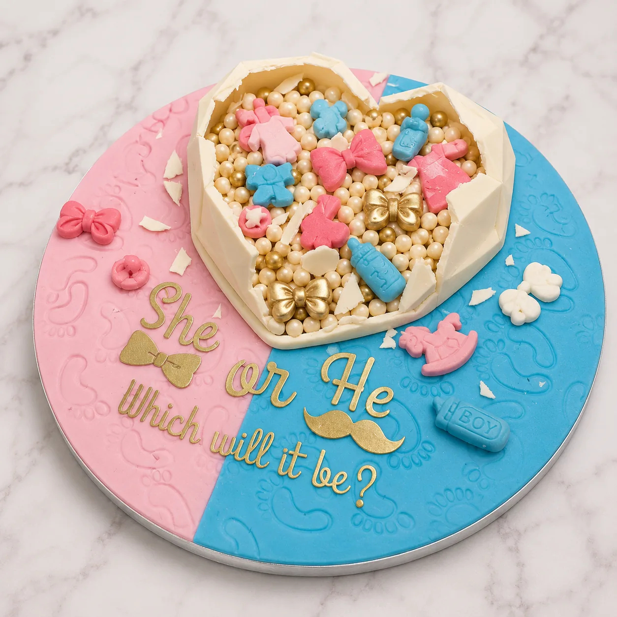 Teddy Bear Baby Shower Cake — baby shower cake by Sweet Mischief JA in Kingston, Jamaica