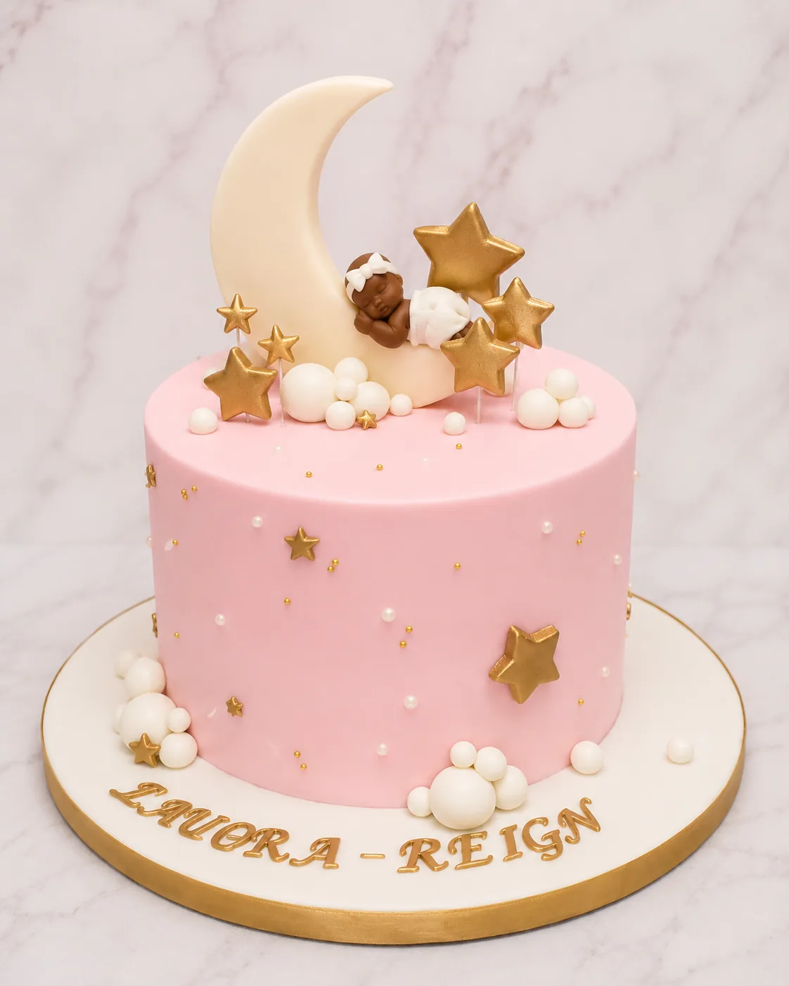 Little One Celebration Cake — baby shower cake by Sweet Mischief JA in Kingston, Jamaica