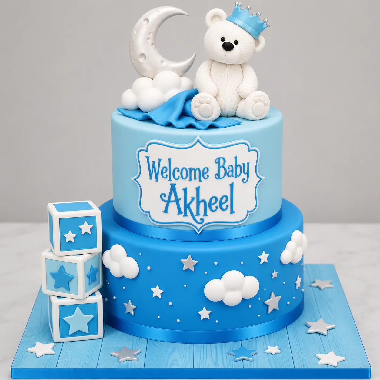 First Birthday Celebration Cake — baby shower cake by Sweet Mischief JA in Kingston, Jamaica