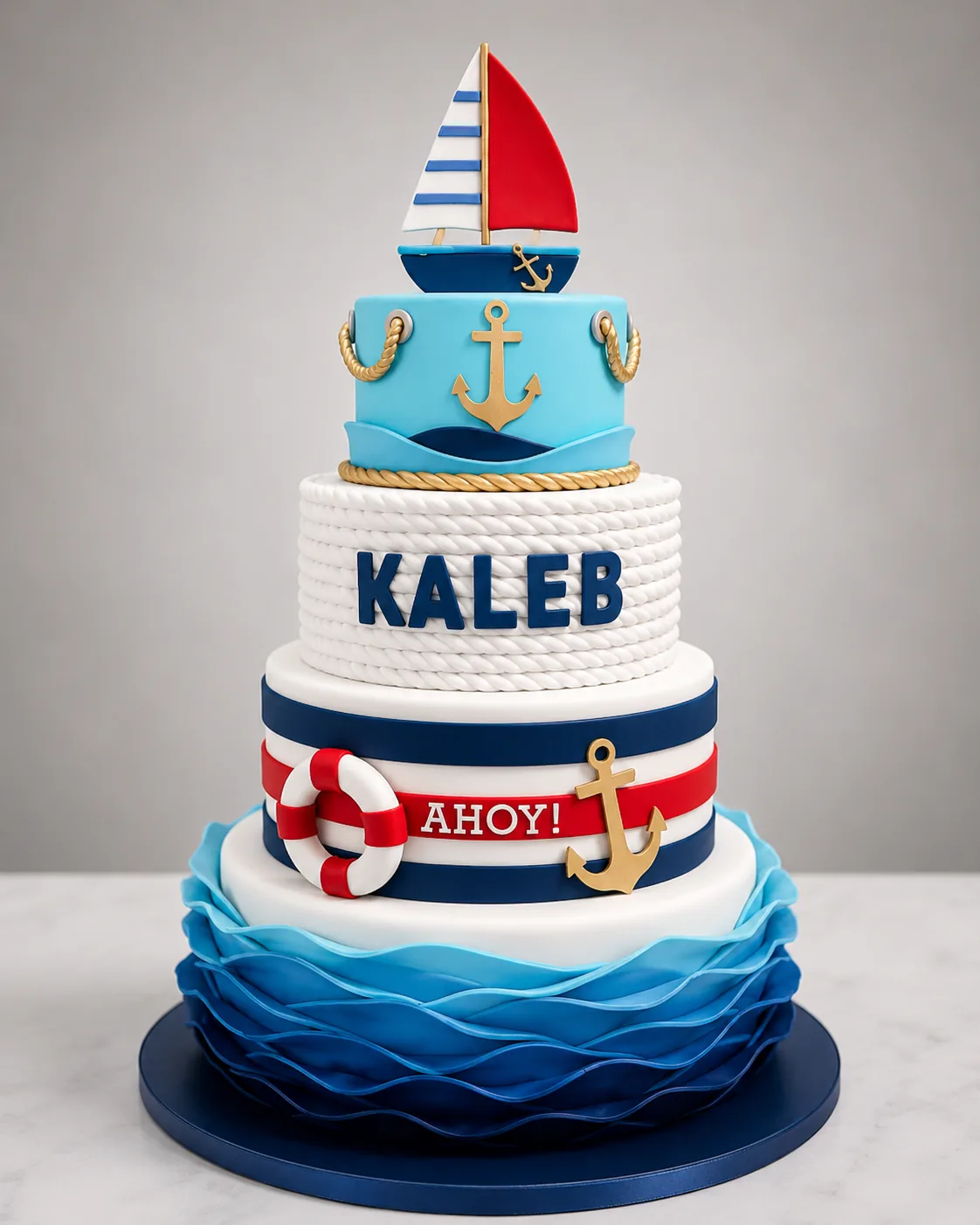 Welcome Baby Cake — baby shower cake by Sweet Mischief JA in Kingston, Jamaica