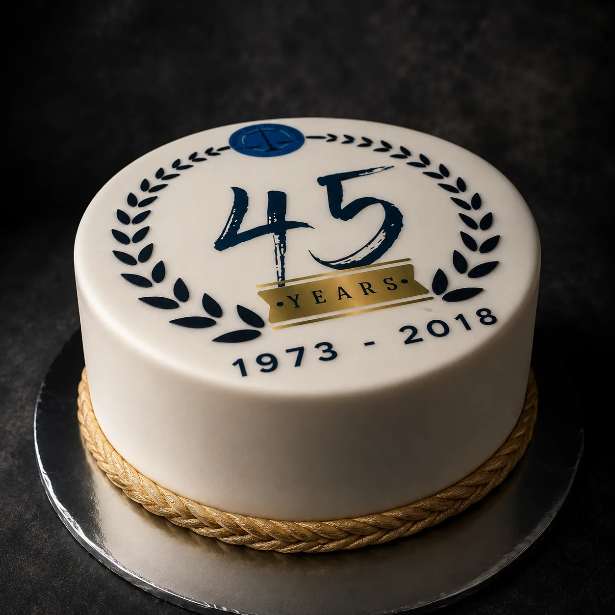 Company Milestone Cake — corporate cake by Sweet Mischief JA in Kingston, Jamaica