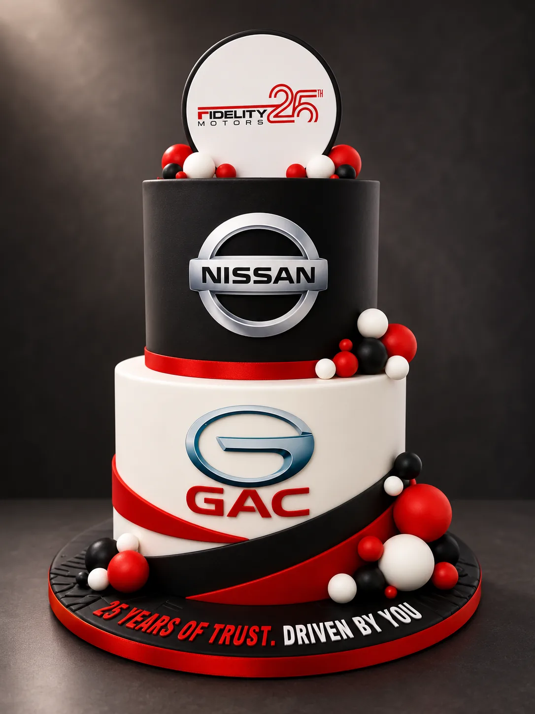 Corporate Event Centrepiece — corporate cake by Sweet Mischief JA in Kingston, Jamaica