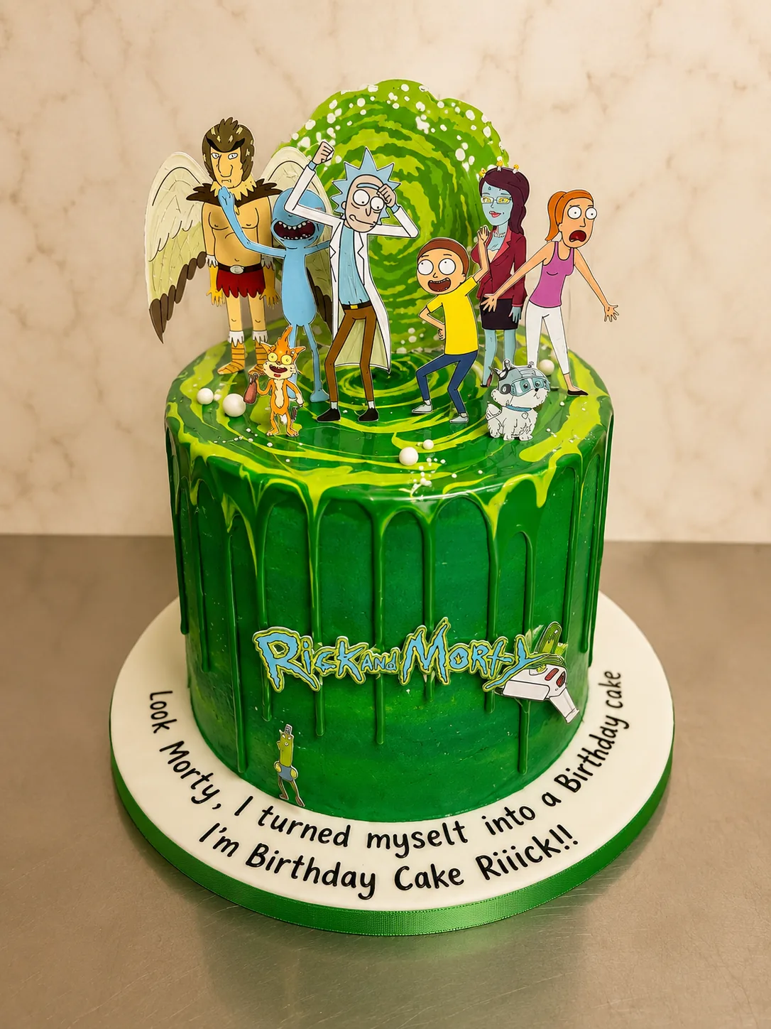Luxury birthday celebration cake in Jamaica by Sweet Mischief JA, design 1