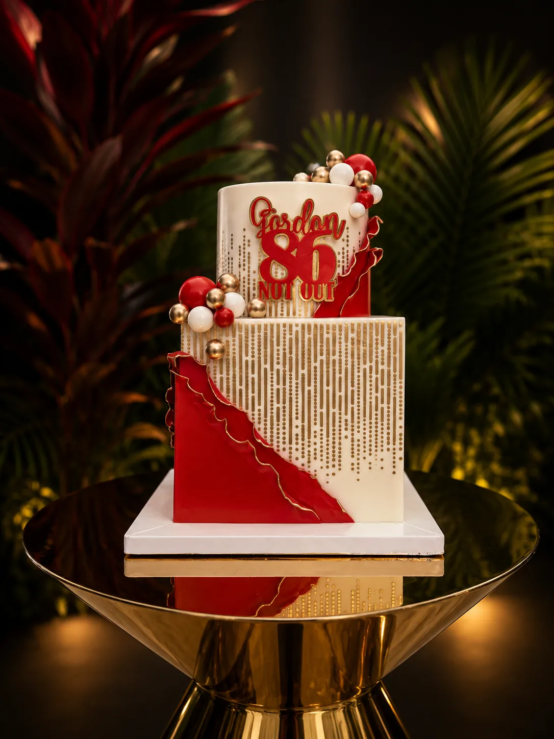 Luxury birthday celebration cake in Jamaica by Sweet Mischief JA, design 5