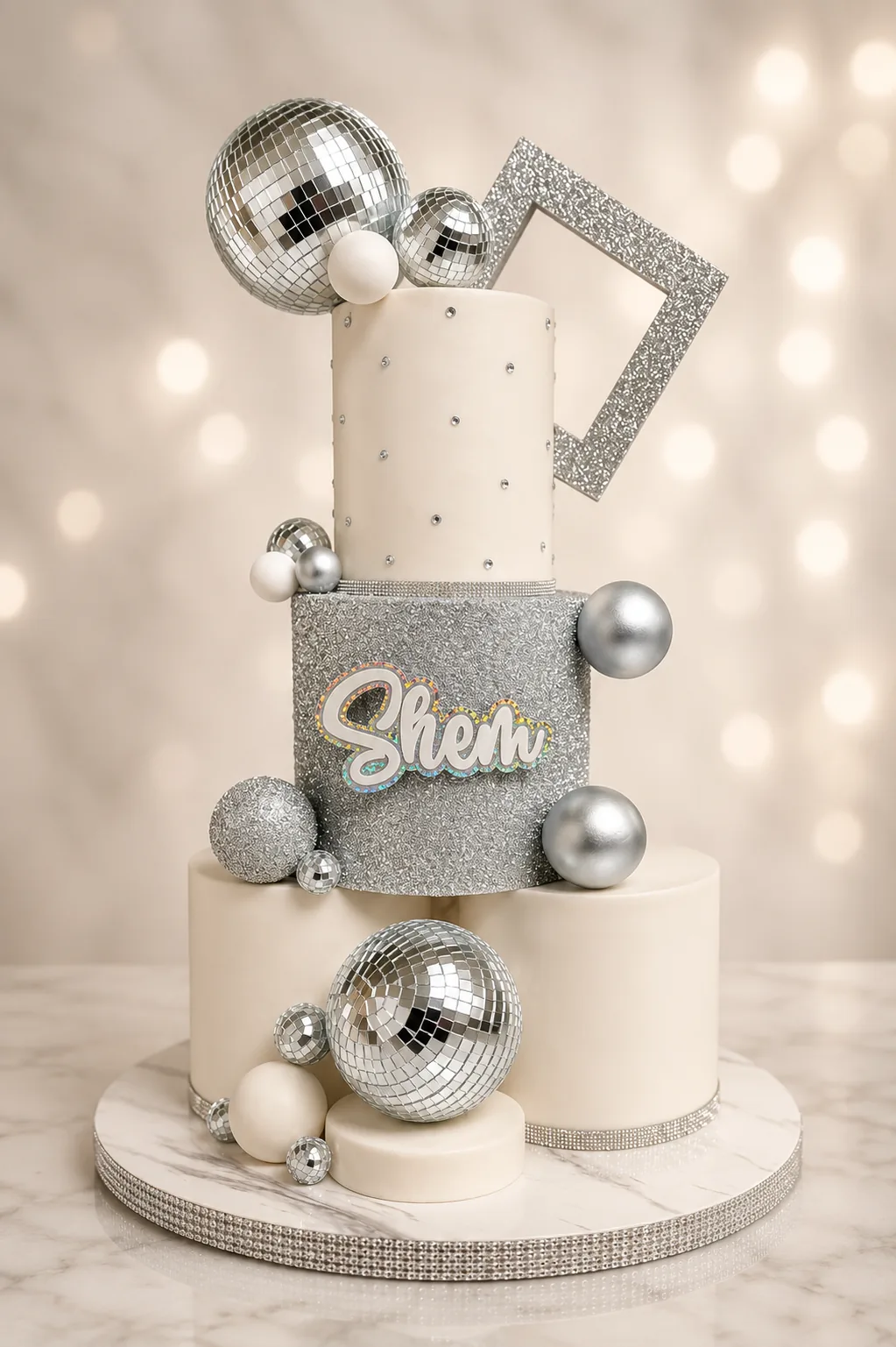 Luxury birthday celebration cake in Jamaica by Sweet Mischief JA, design 7
