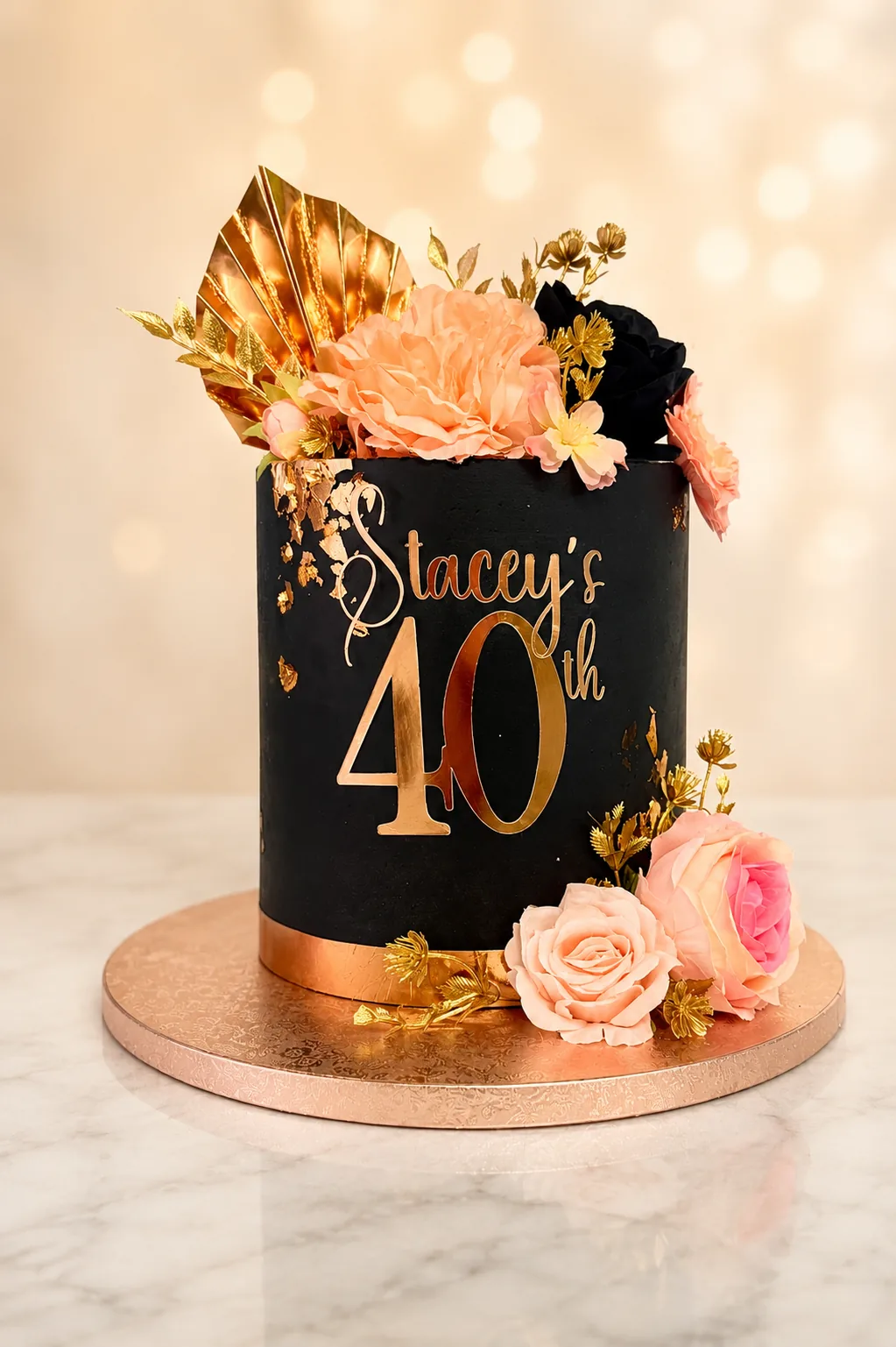 Luxury birthday celebration cake in Jamaica by Sweet Mischief JA, design 8