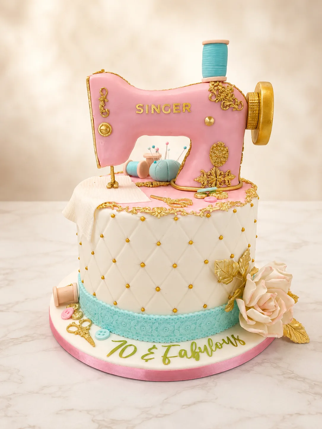 Luxury birthday celebration cake in Jamaica by Sweet Mischief JA, design 14
