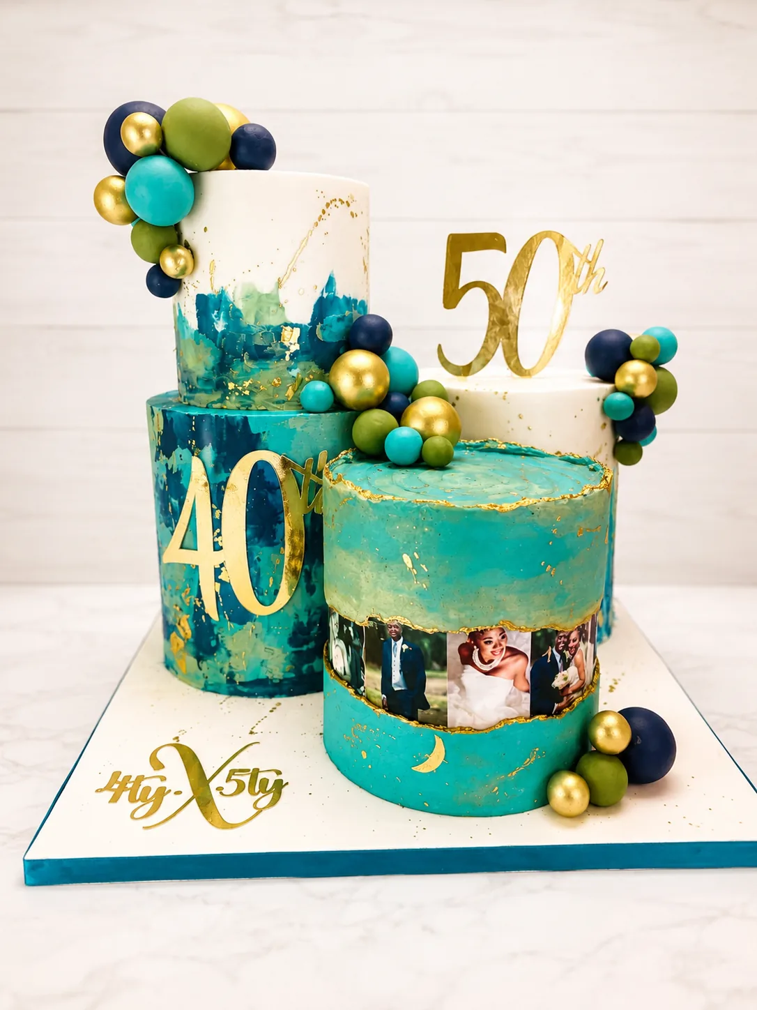 Luxury birthday celebration cake in Jamaica by Sweet Mischief JA, design 16