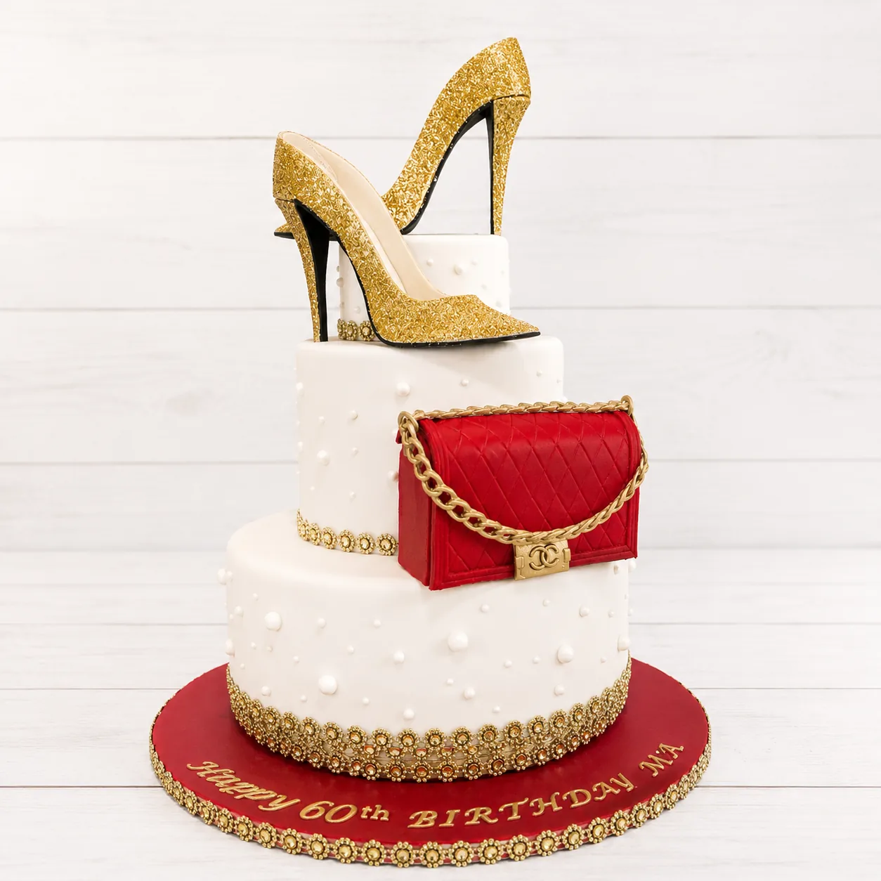 Luxury birthday celebration cake in Jamaica by Sweet Mischief JA, design 20