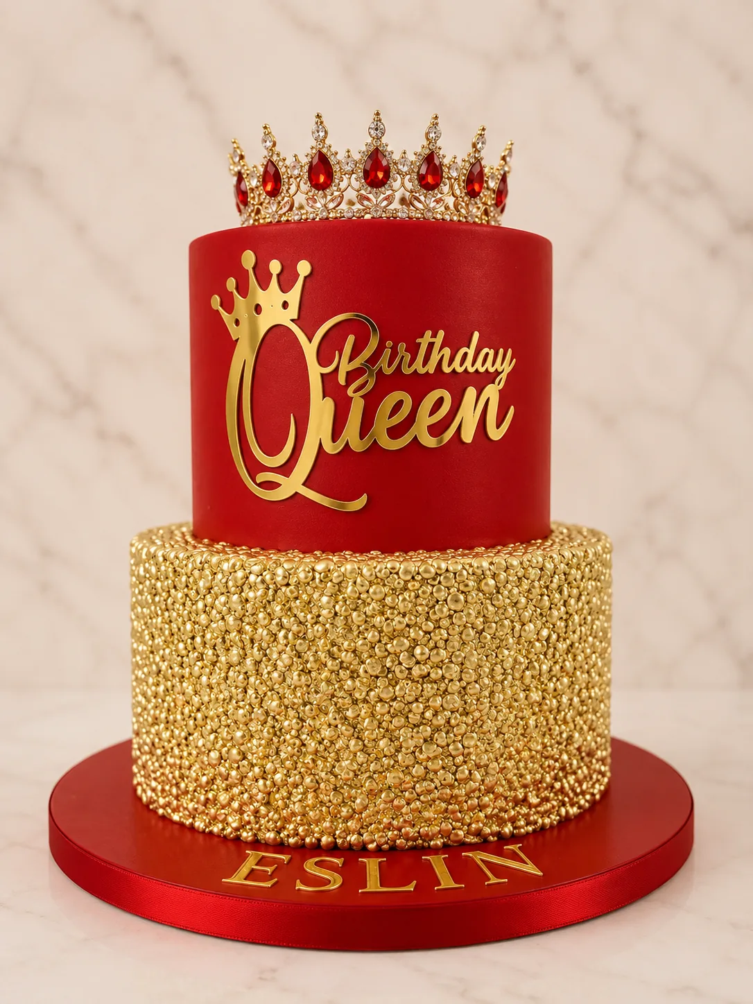 Luxury birthday celebration cake in Jamaica by Sweet Mischief JA, design 23