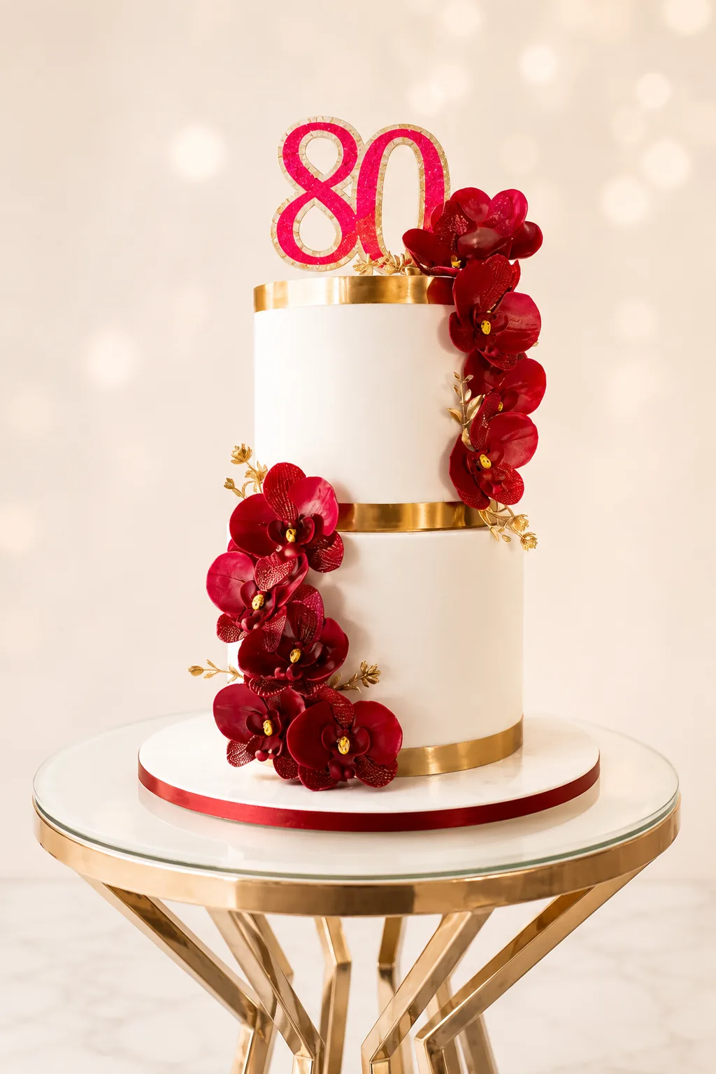 Luxury birthday celebration cake in Jamaica by Sweet Mischief JA, design 24