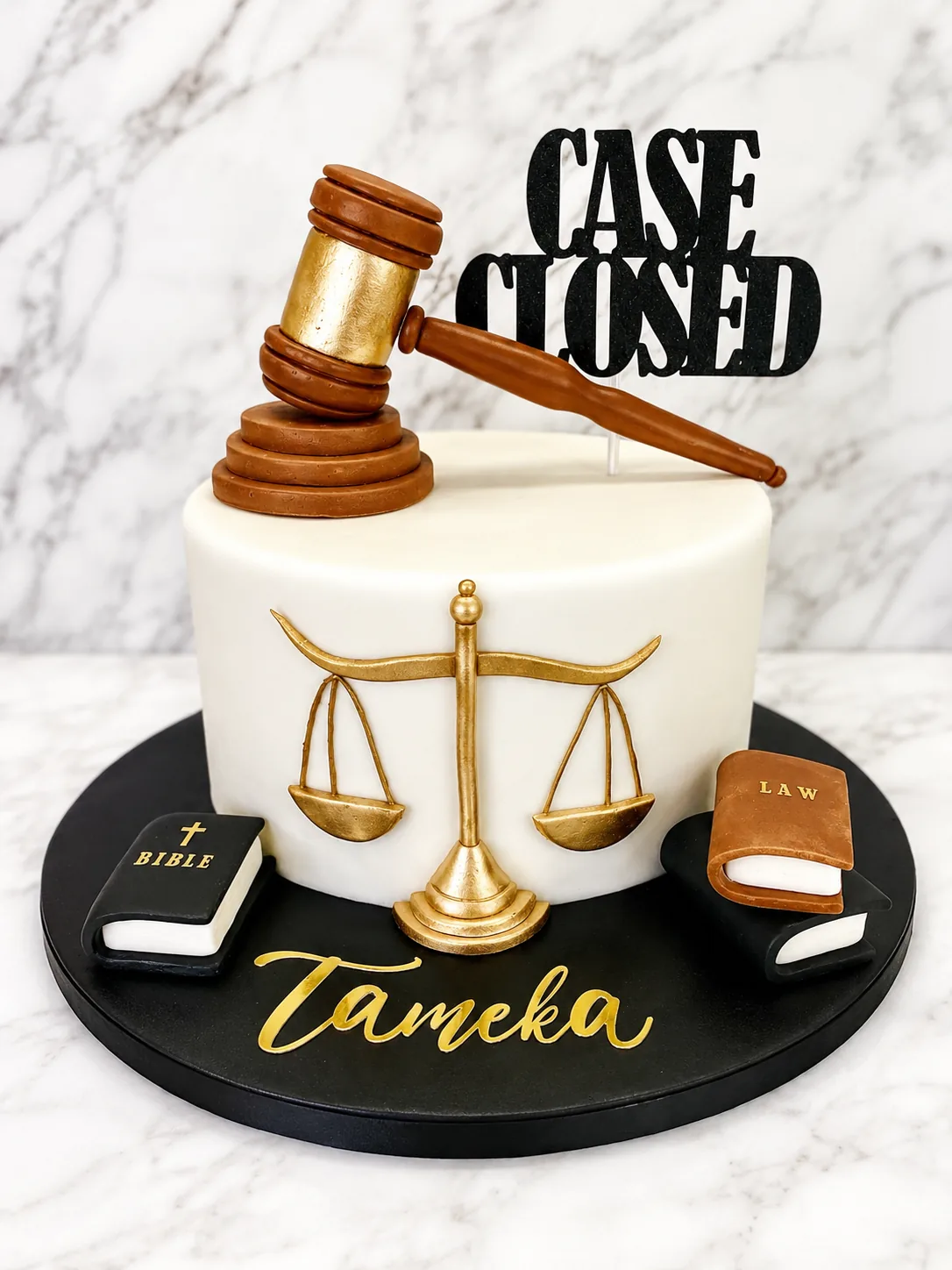 Luxury birthday celebration cake in Jamaica by Sweet Mischief JA, design 27