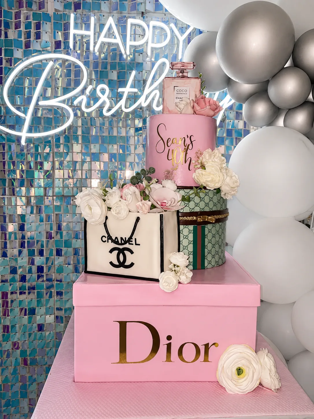 Luxury birthday celebration cake in Jamaica by Sweet Mischief JA, design 28