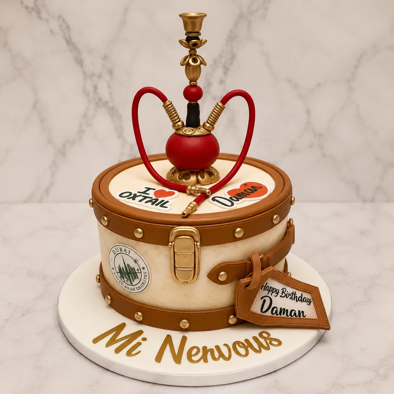 Luxury birthday celebration cake in Jamaica by Sweet Mischief JA, design 29