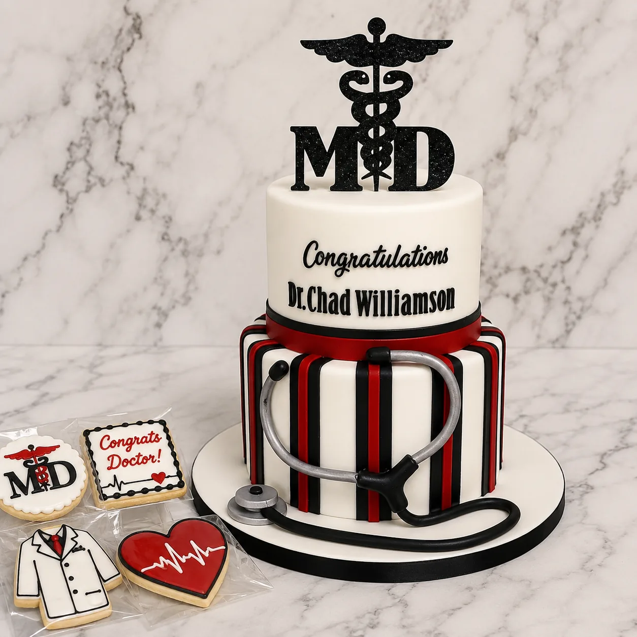 Luxury birthday celebration cake in Jamaica by Sweet Mischief JA, design 31