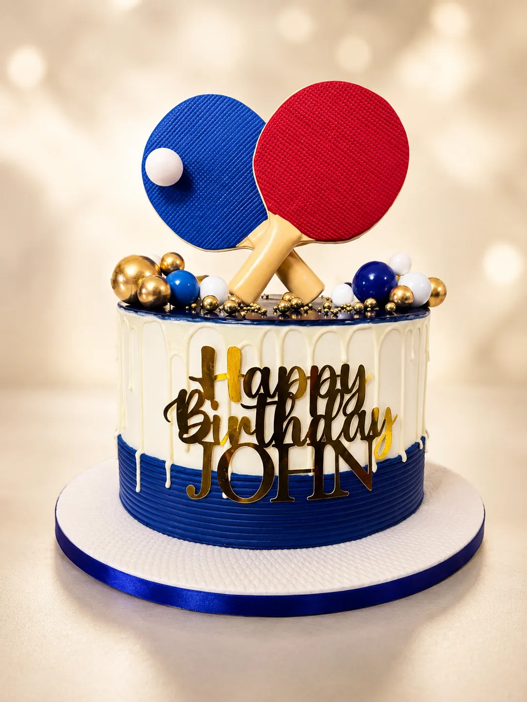 Luxury birthday celebration cake in Jamaica by Sweet Mischief JA, design 34