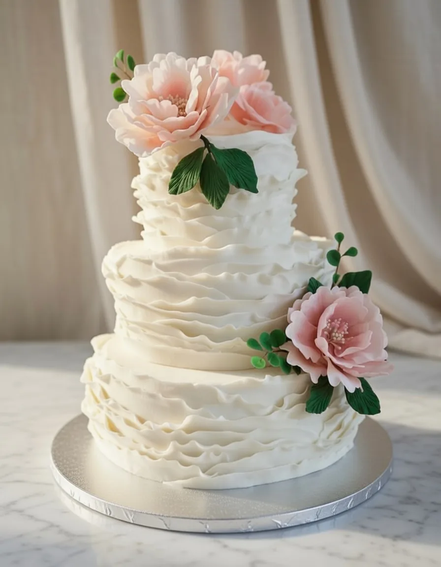 Luxury Wedding Statement Cake — custom wedding cake by Sweet Mischief JA in Kingston, Jamaica