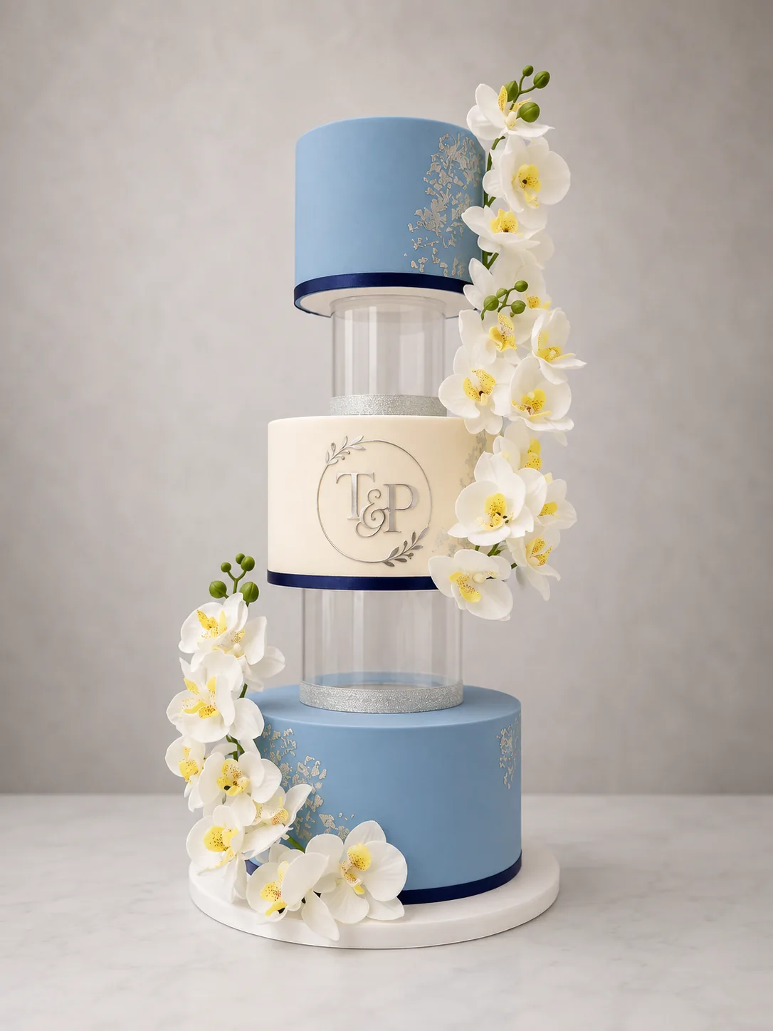 Luxury Wedding Statement Cake — custom wedding cake by Sweet Mischief JA in Kingston, Jamaica