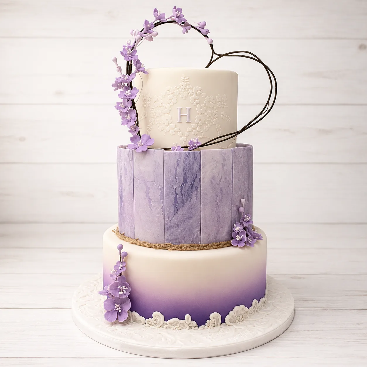 Signature Wedding Cake — custom wedding cake by Sweet Mischief JA in Kingston, Jamaica