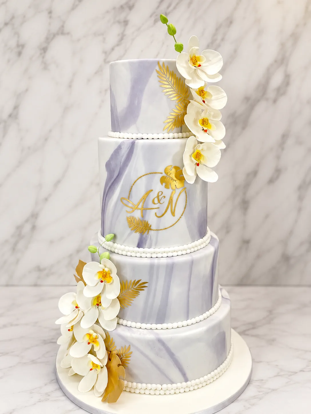 Classic Wedding Cake Design — custom wedding cake by Sweet Mischief JA in Kingston, Jamaica