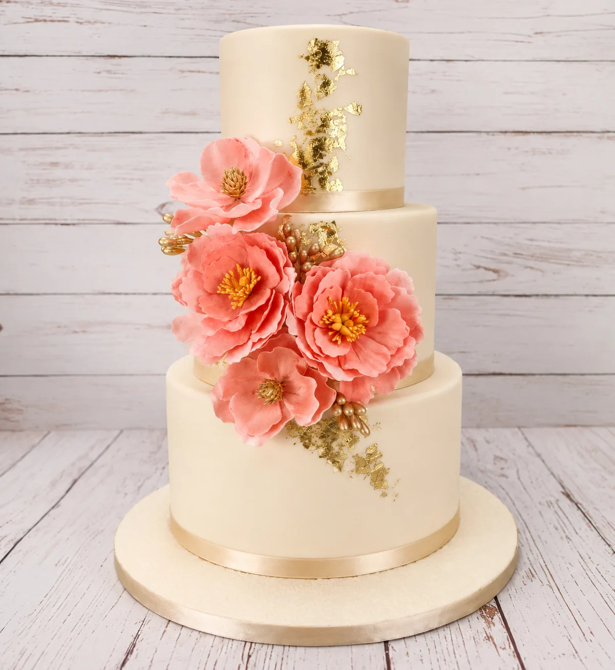 Luxury Wedding Statement Cake — custom wedding cake by Sweet Mischief JA in Kingston, Jamaica