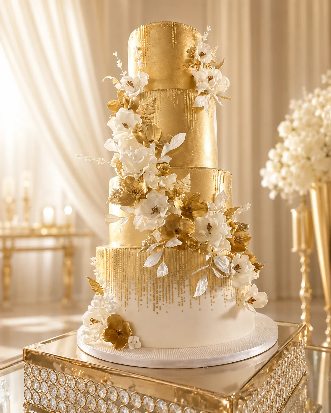 Classic Wedding Cake Design — custom wedding cake by Sweet Mischief JA in Kingston, Jamaica