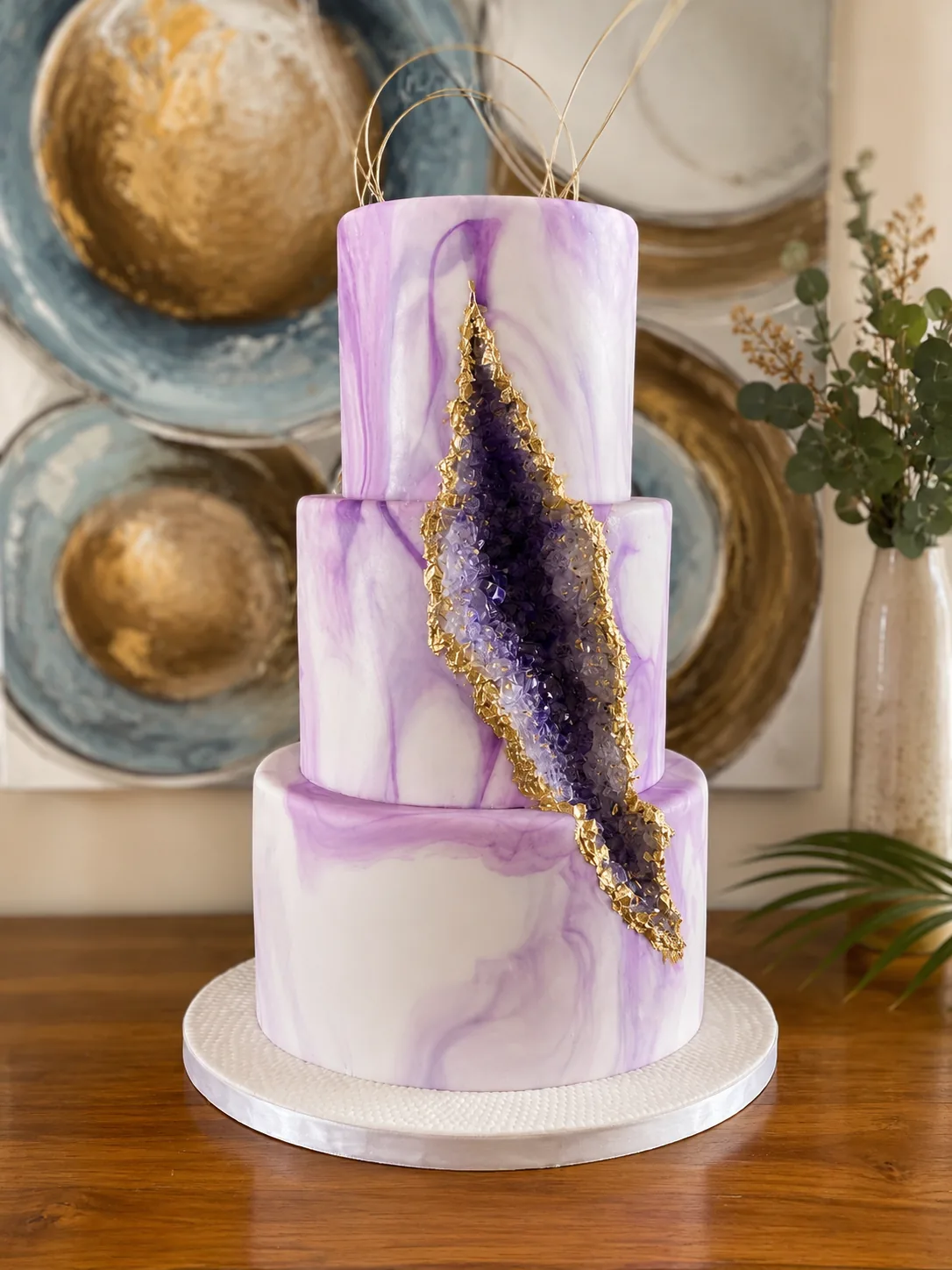 Signature Wedding Cake — custom wedding cake by Sweet Mischief JA in Kingston, Jamaica