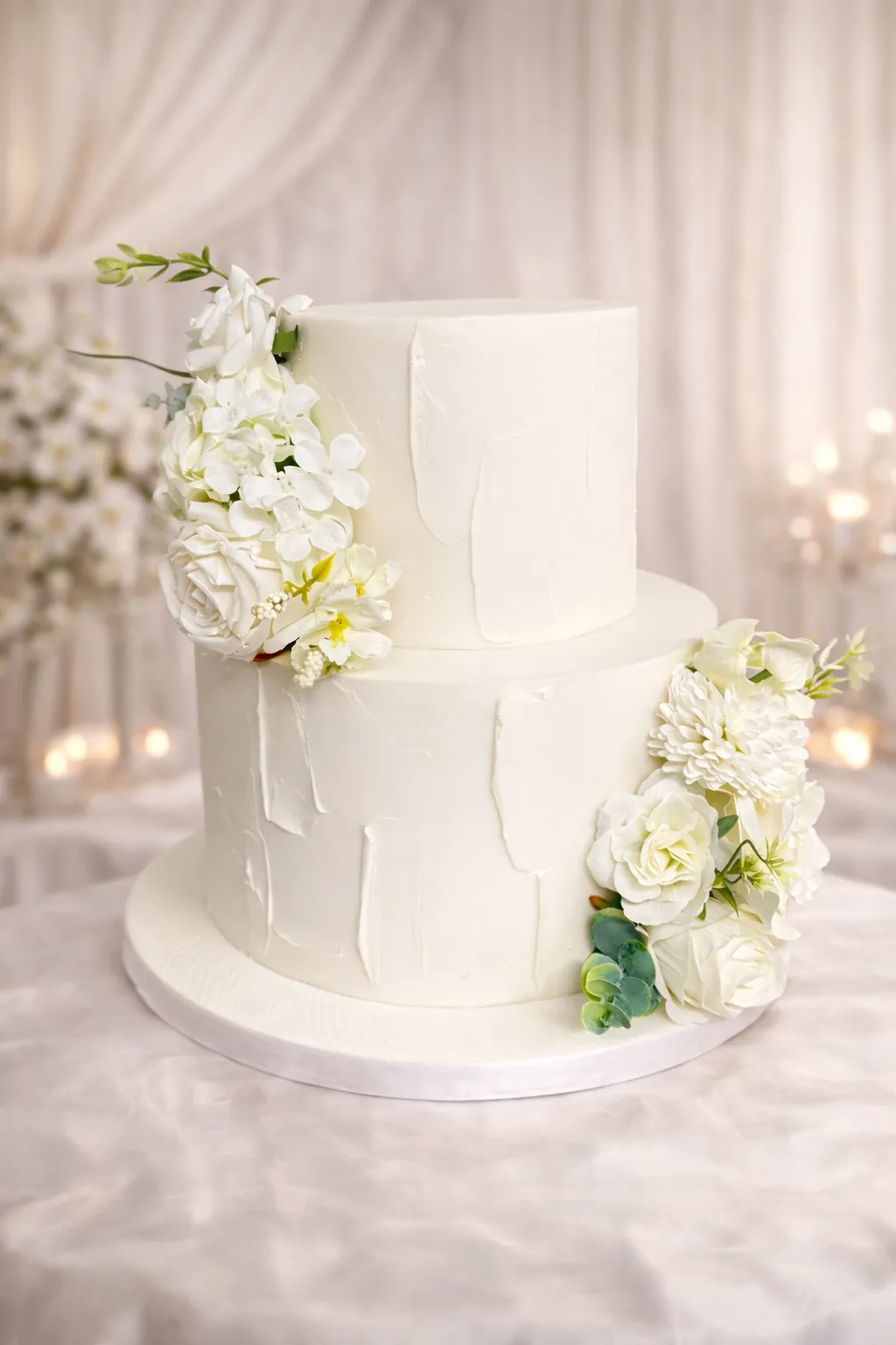 Contemporary Wedding Cake — custom wedding cake by Sweet Mischief JA in Kingston, Jamaica