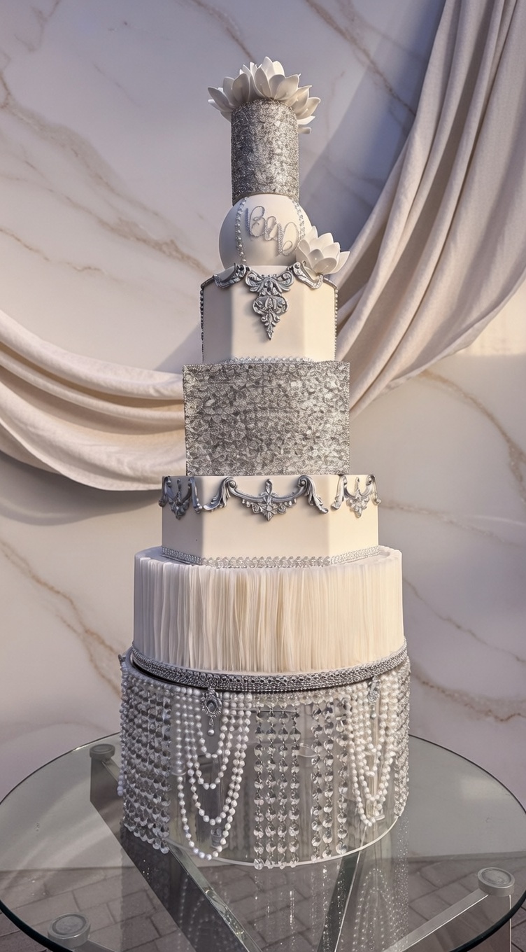 Wedding Cake Design by Sweet Mischief JA