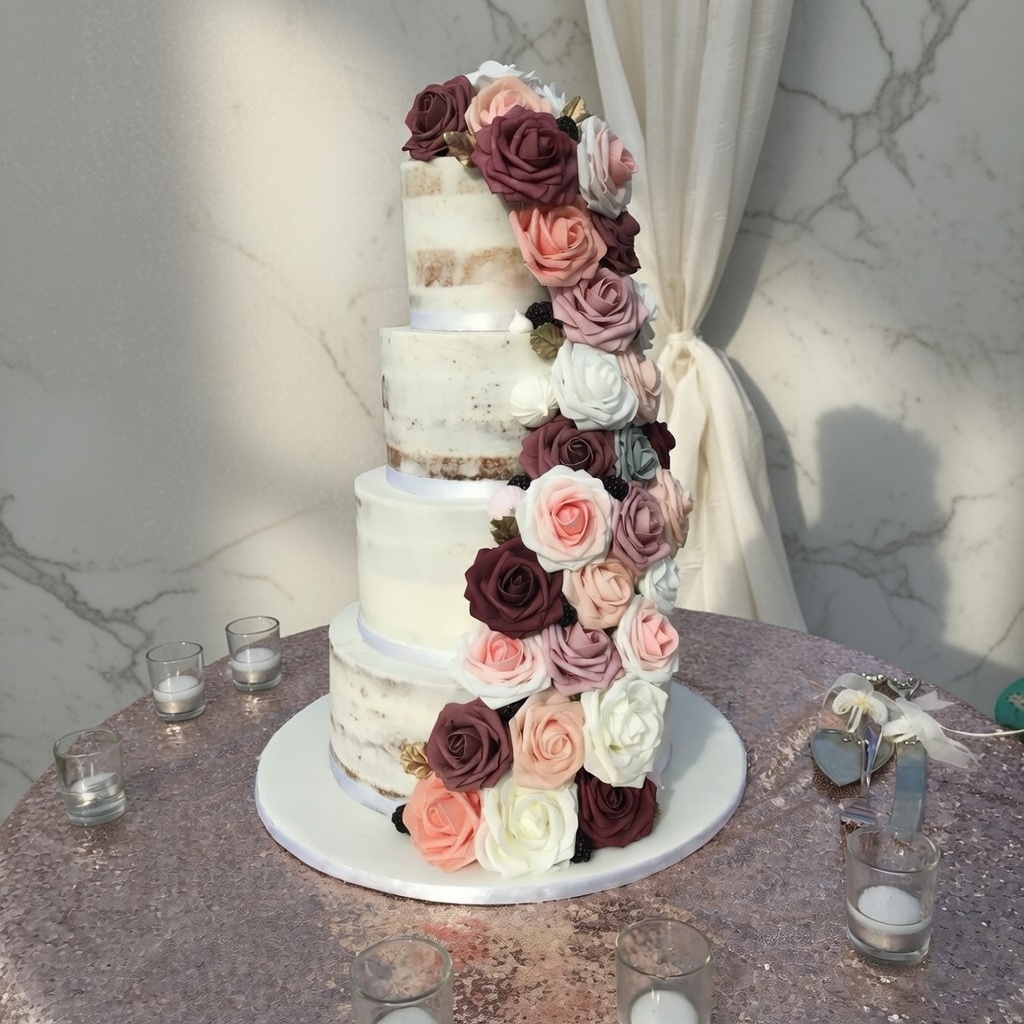 Semi-Naked Rose Cascade by Sweet Mischief JA